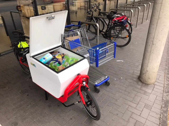 Lastenrad für Wocheneinkauf