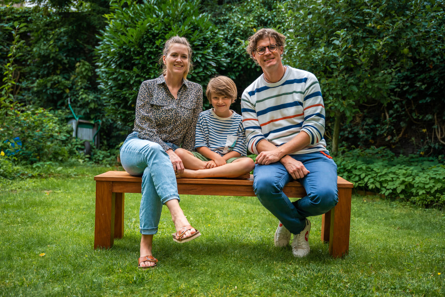 Anne-Kathrin Scherff, Sohn Lasse und ihr Partner Sven Schumacher